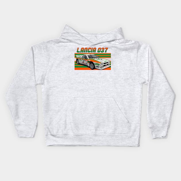 Lancia 037 Group B Totip Kids Hoodie by PjesusArt